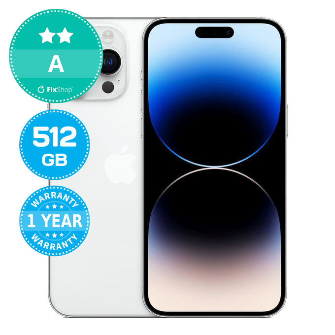 Apple iPhone 14 Pro Max Silver 512GB A Reconditionné