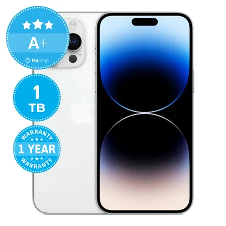 Apple iPhone 14 Pro Max Silver 1TB A+ Reconditionné