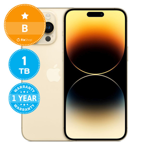 Apple iPhone 14 Pro Max Gold 1TB B Reconditionné