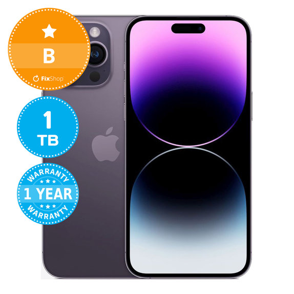 Apple iPhone 14 Pro Max Deep Purple 1TB B Reconditionné