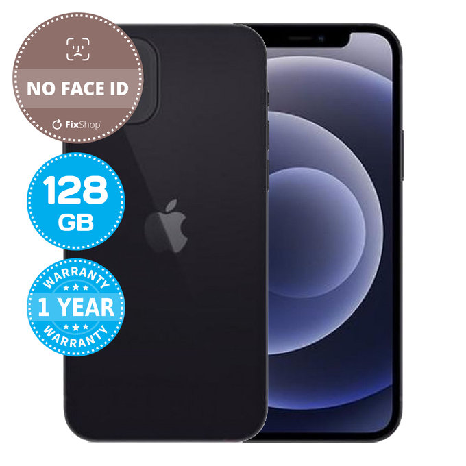 Apple iPhone 12 Black 128GB (No Face ID) Reconditionné