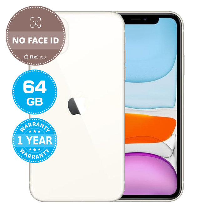 Apple iPhone 11 White 64GB (No Face ID) Reconditionné