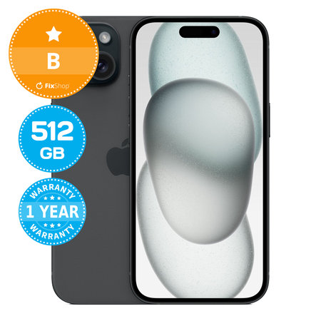 Apple iPhone 15 Black 512GB B Reconditionné