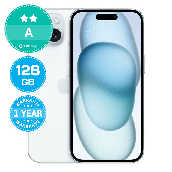 Apple iPhone 15 Blue 128GB A Reconditionné