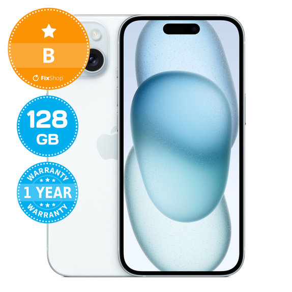 Apple iPhone 15 Blue 128GB B Reconditionné