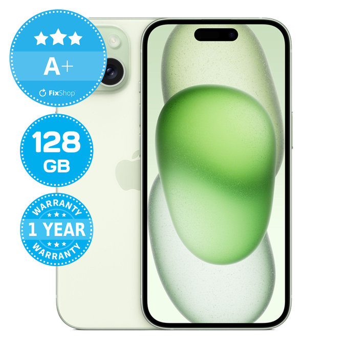 Apple iPhone 15 Green 128GB A+ Reconditionné