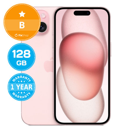 Apple iPhone 15 Pink 128GB B Reconditionné