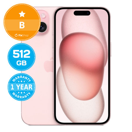 Apple iPhone 15 Pink 512GB B Reconditionné
