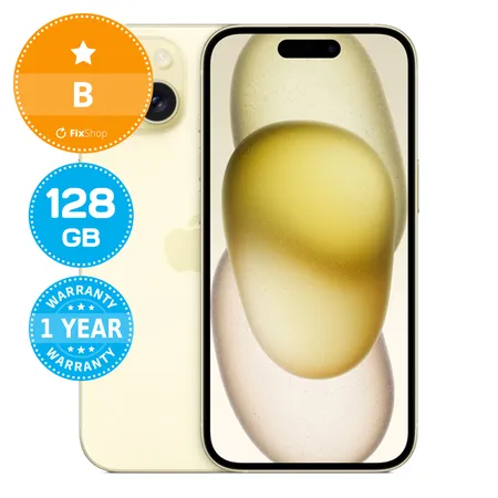 Apple iPhone 15 Yellow 128GB B Reconditionné