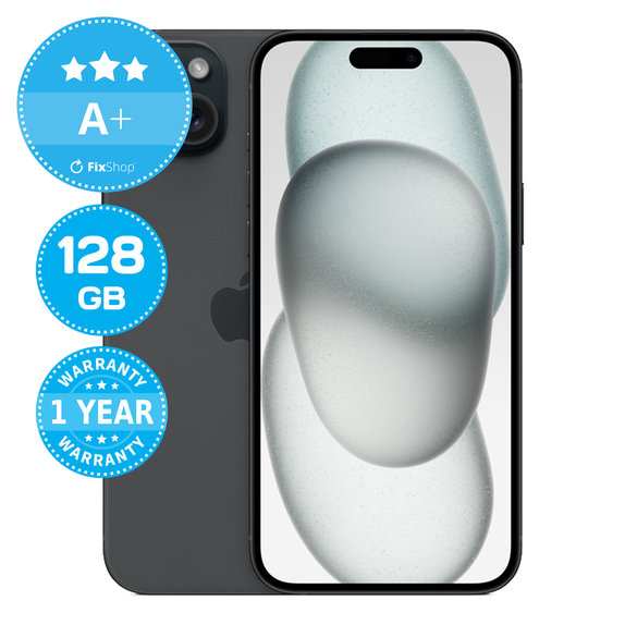Apple iPhone 15 Plus Black 128GB A+ Reconditionné