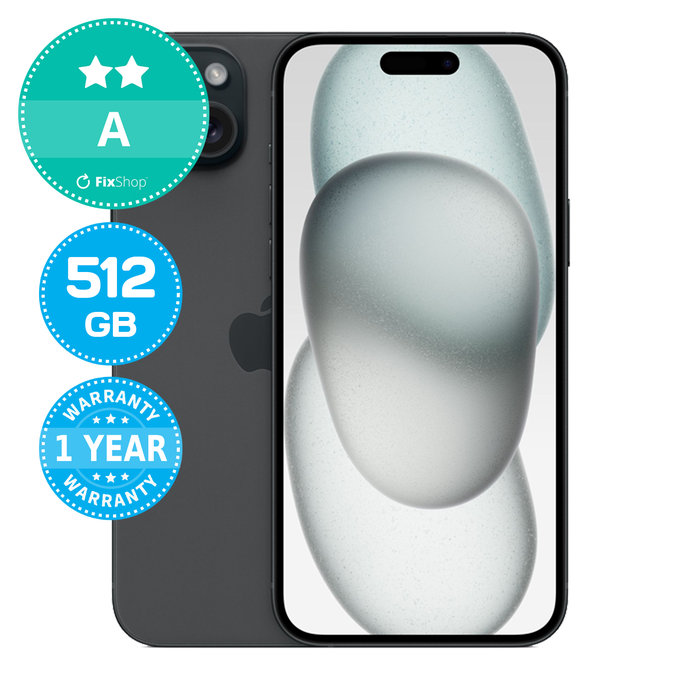 Apple iPhone 15 Plus Black 512GB A Reconditionné