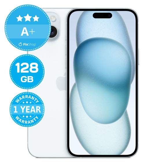 Apple iPhone 15 Plus Blue 128GB A+ Reconditionné