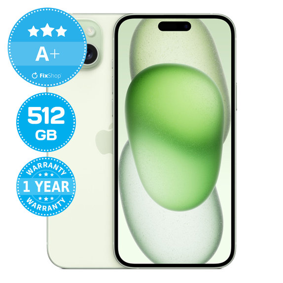Apple iPhone 15 Plus Green 512GB A+ Reconditionné