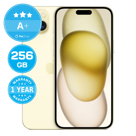 Apple iPhone 15 Plus Yellow 256GB A+ Reconditionné
