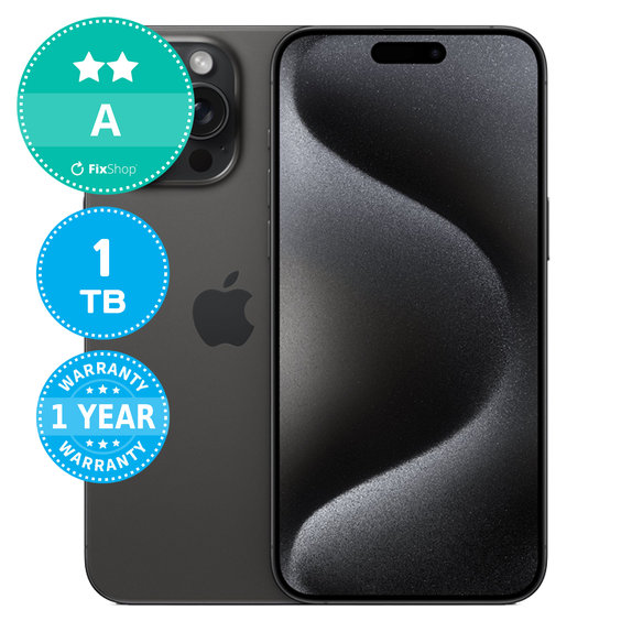 Apple iPhone 15 Pro Max Black Titanium 1TB A Reconditionné