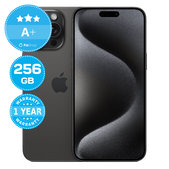 Apple iPhone 15 Pro Max Black Titanium 256GB A+ Reconditionné