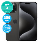 Apple iPhone 15 Pro Max Black Titanium 256GB A Reconditionné