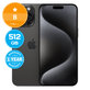 Apple iPhone 15 Pro Max Black Titanium 512GB B Reconditionné