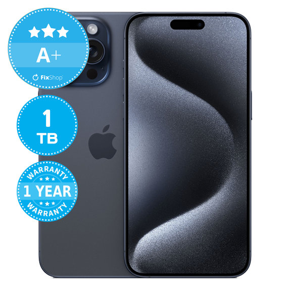 Apple iPhone 15 Pro Max Blue Titanium 1TB A+ Reconditionné