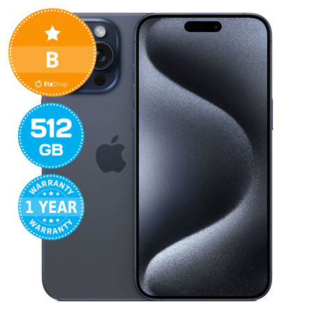 Apple iPhone 15 Pro Max Blue Titanium 512GB B Reconditionné