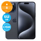 Apple iPhone 15 Pro Max Blue Titanium 512GB B Reconditionné