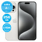 Apple iPhone 15 Pro Max White Titanium 256GB A+ Reconditionné