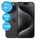 Apple iPhone 15 Pro Black Titanium 512GB A+ Reconditionné