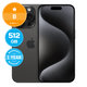 Apple iPhone 15 Pro Black Titanium 512GB B Reconditionné