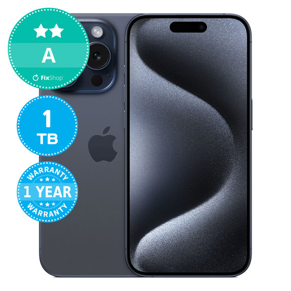 Apple iPhone 15 Pro Blue Titanium 1TB A Reconditionné