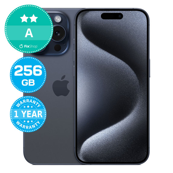 Apple iPhone 15 Pro Blue Titanium 256GB A Reconditionné