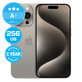 Apple iPhone 15 Pro Natural Titanium 256GB A+ Reconditionné