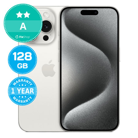 Apple iPhone 15 Pro White Titanium 128GB A Reconditionné