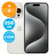Apple iPhone 15 Pro White Titanium 256GB B Reconditionné