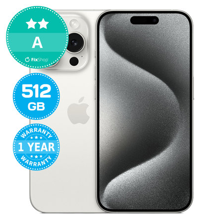 Apple iPhone 15 Pro White Titanium 512GB A Reconditionné