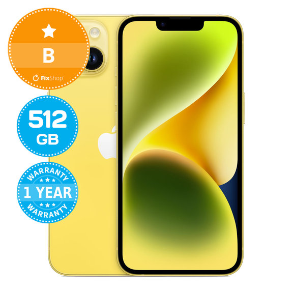 Apple iPhone 14 Yellow 512GB B Reconditionné