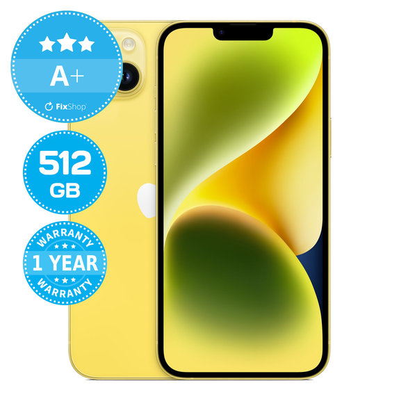 Apple iPhone 14 Plus Yellow 512GB A+ Reconditionné