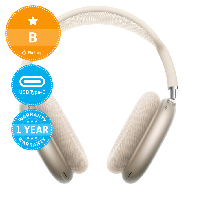 Apple AirPods Max (USB-C) - Starlight B Reconditionné