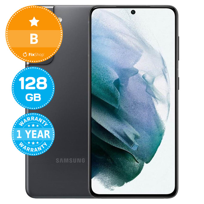 Samsung Galaxy S21 G991B Phantom Gray 128GB B Reconditionné