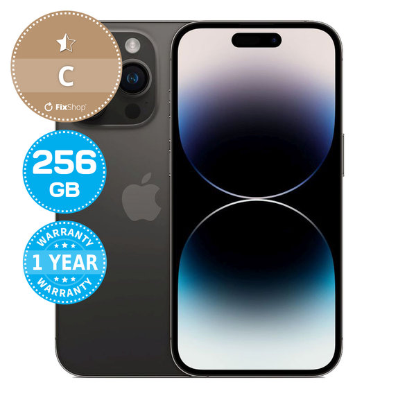 Apple iPhone 14 Pro Space Black 256GB C Reconditionné