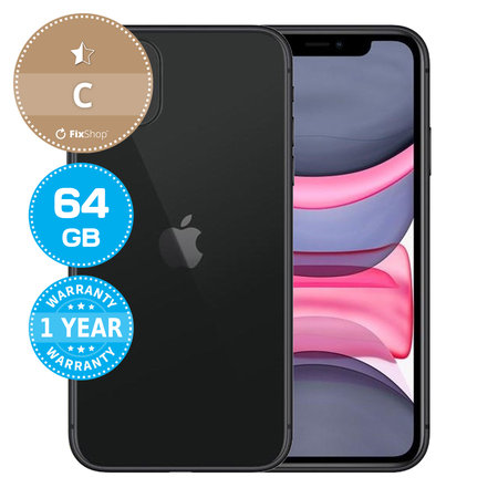 Apple iPhone 11 Black 64GB C Reconditionné