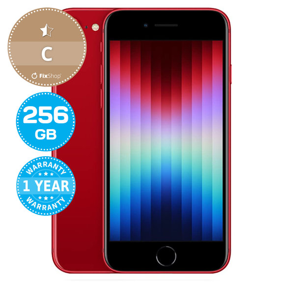 Apple iPhone SE (3rd Gen 2022) (PRODUCT)RED 256GB C Reconditionné