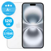 Apple iPhone 16 White 128GB A+ Reconditionné