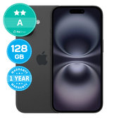 Apple iPhone 16 Black 128GB A Reconditionné