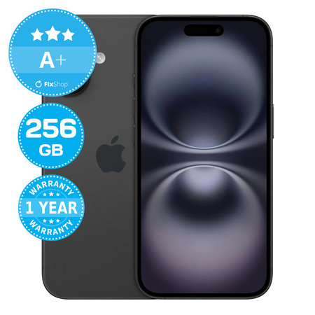Apple iPhone 16 Black 256GB A+ Reconditionné