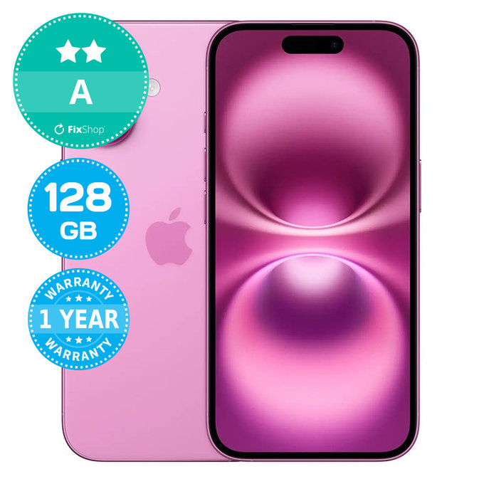 Apple iPhone 16 Pink 128GB A Reconditionné