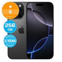 Apple iPhone 16 Pro Black Titanium 256GB B Reconditionné