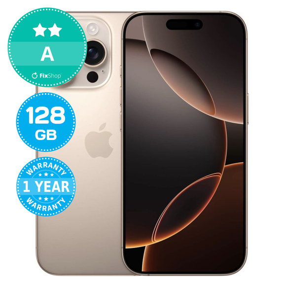 Apple iPhone 16 Pro Desert Titanium 128GB A Reconditionné