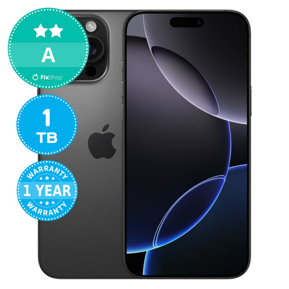 Apple iPhone 16 Pro Max Black Titanium 1TB A Reconditionné