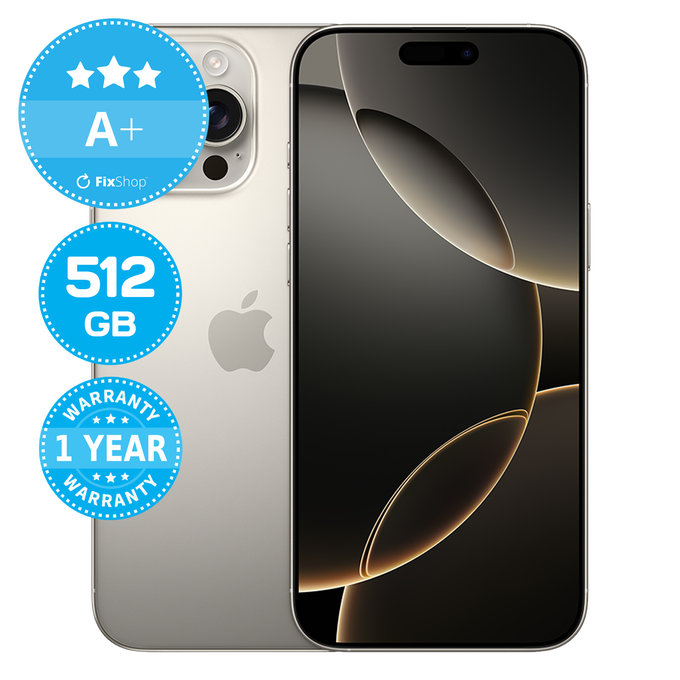 Apple iPhone 16 Pro Max Natural Titanium 512GB A+ Reconditionné