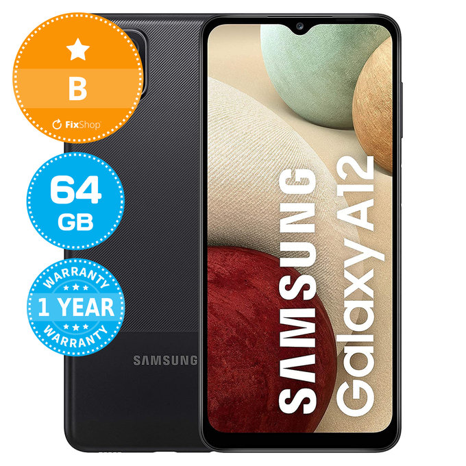 Samsung Galaxy A12 A127F Black 64GB B Reconditionné
